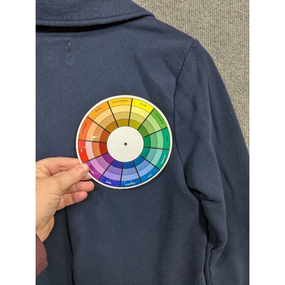 Lands End Womens Serious Sweats Womens Small Tall Quarter Zip Sweatshirt Navy - Picture 6 of 10